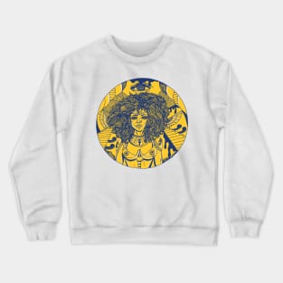 Navy Gold Kemet Warrior Crewneck Sweatshirt